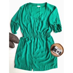 Urban Outfitters Silence + Noise Green Shirt Dress
